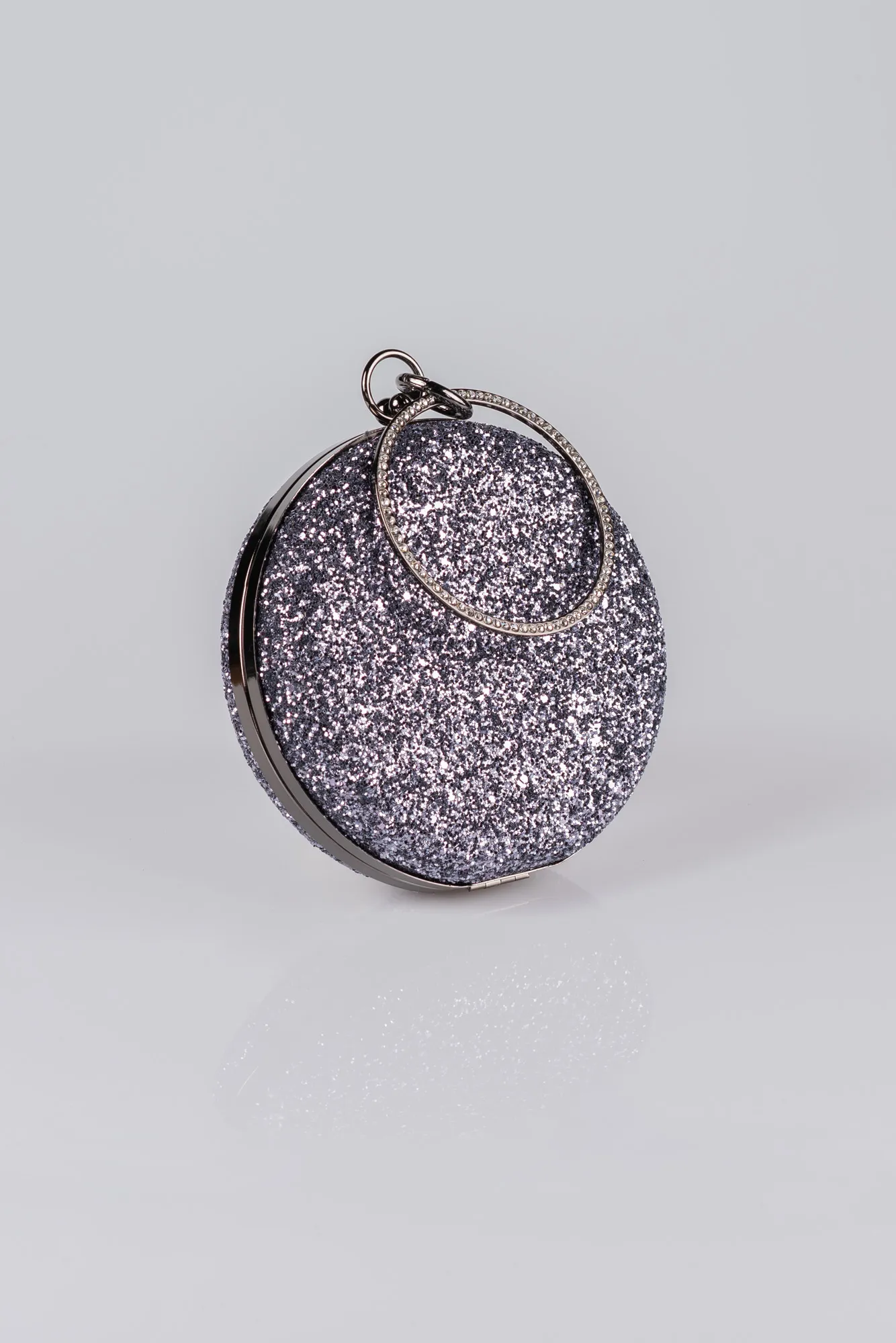 Platinum-Silvery Box Bag V259