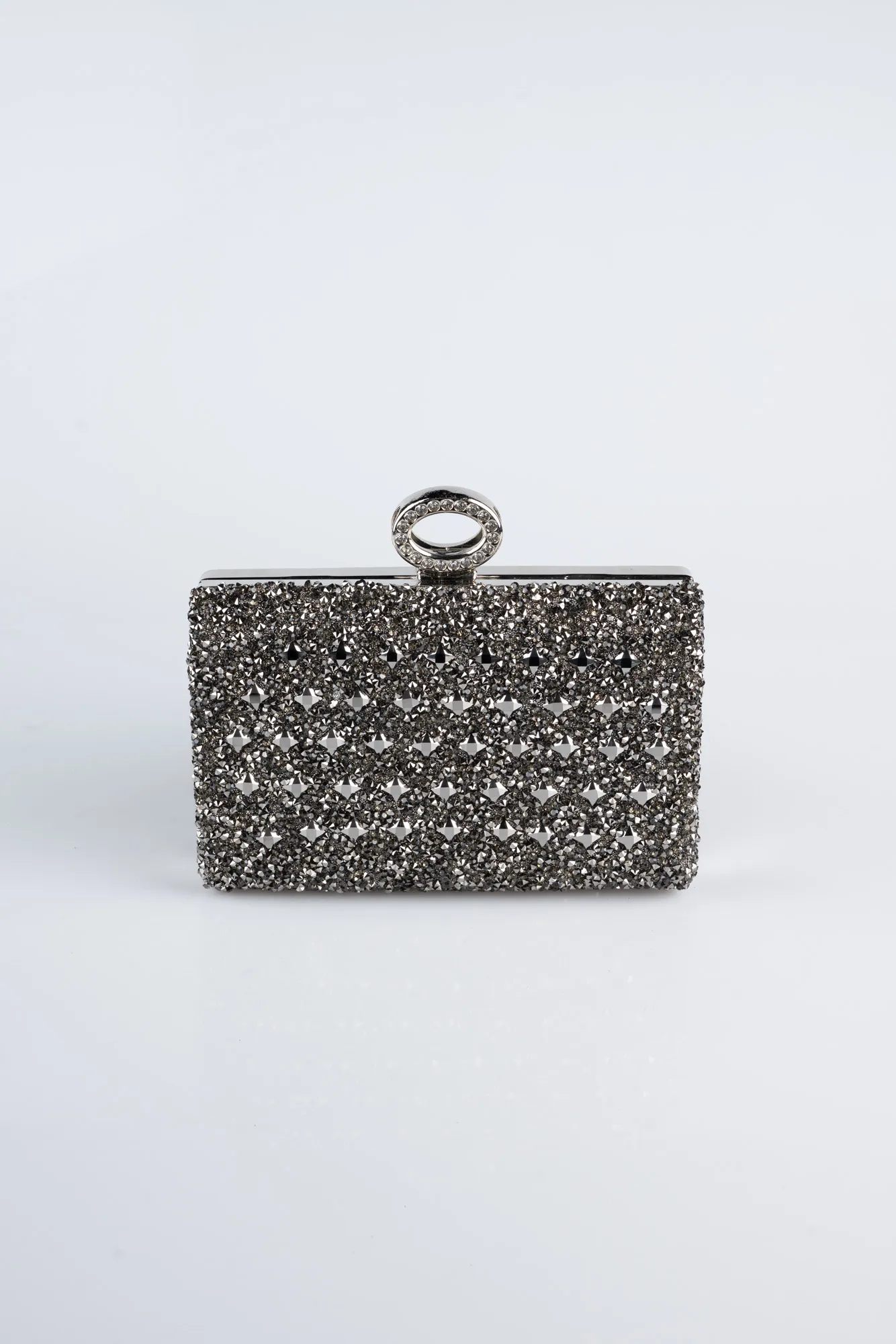Platinum-Silvery Evening Bag SH830