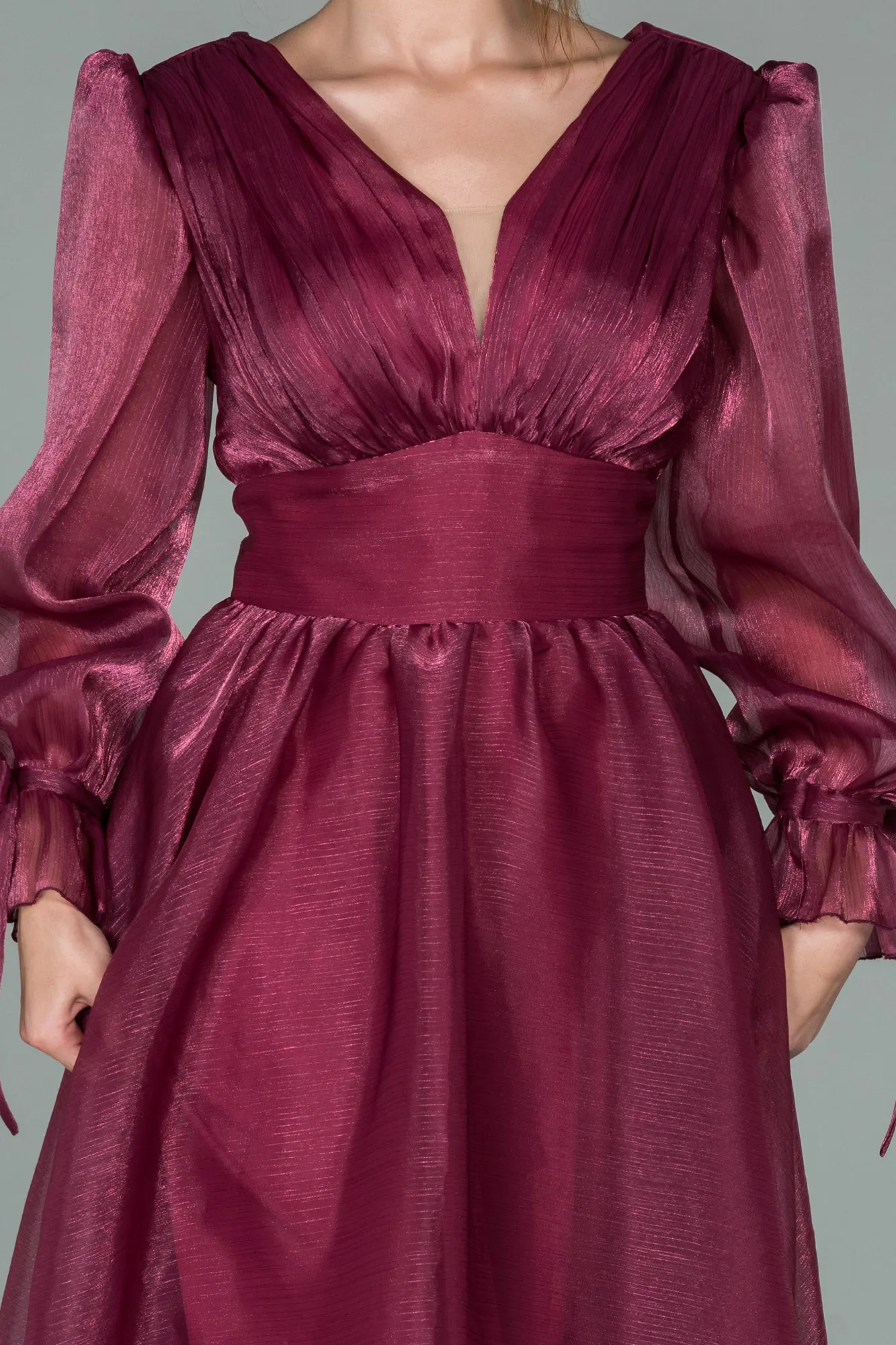 Plum-Long Evening Dress ABU1951