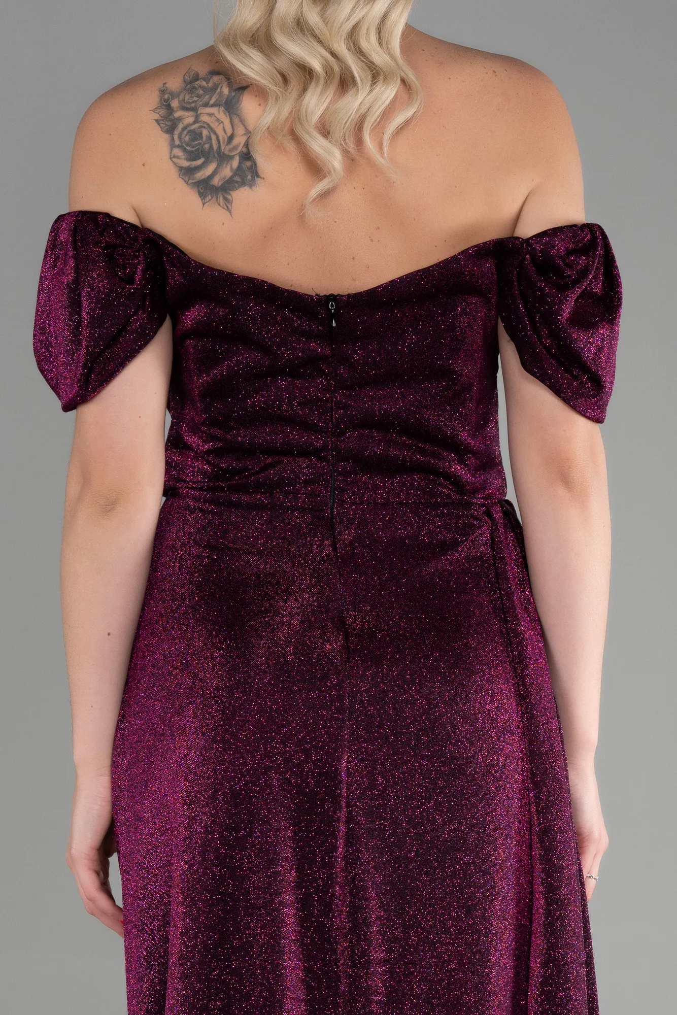 Plum-Long Evening Dress ABU2657