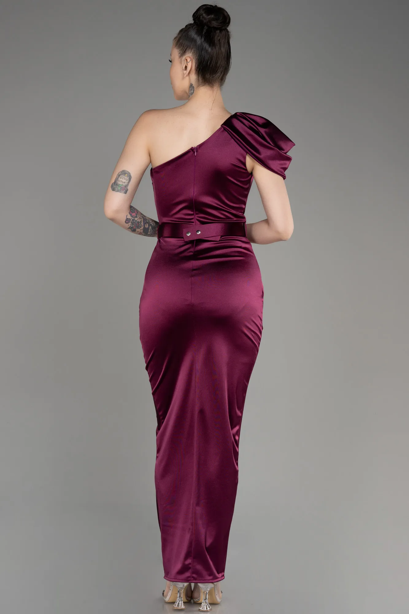 Plum-Long Evening Dress ABU2982