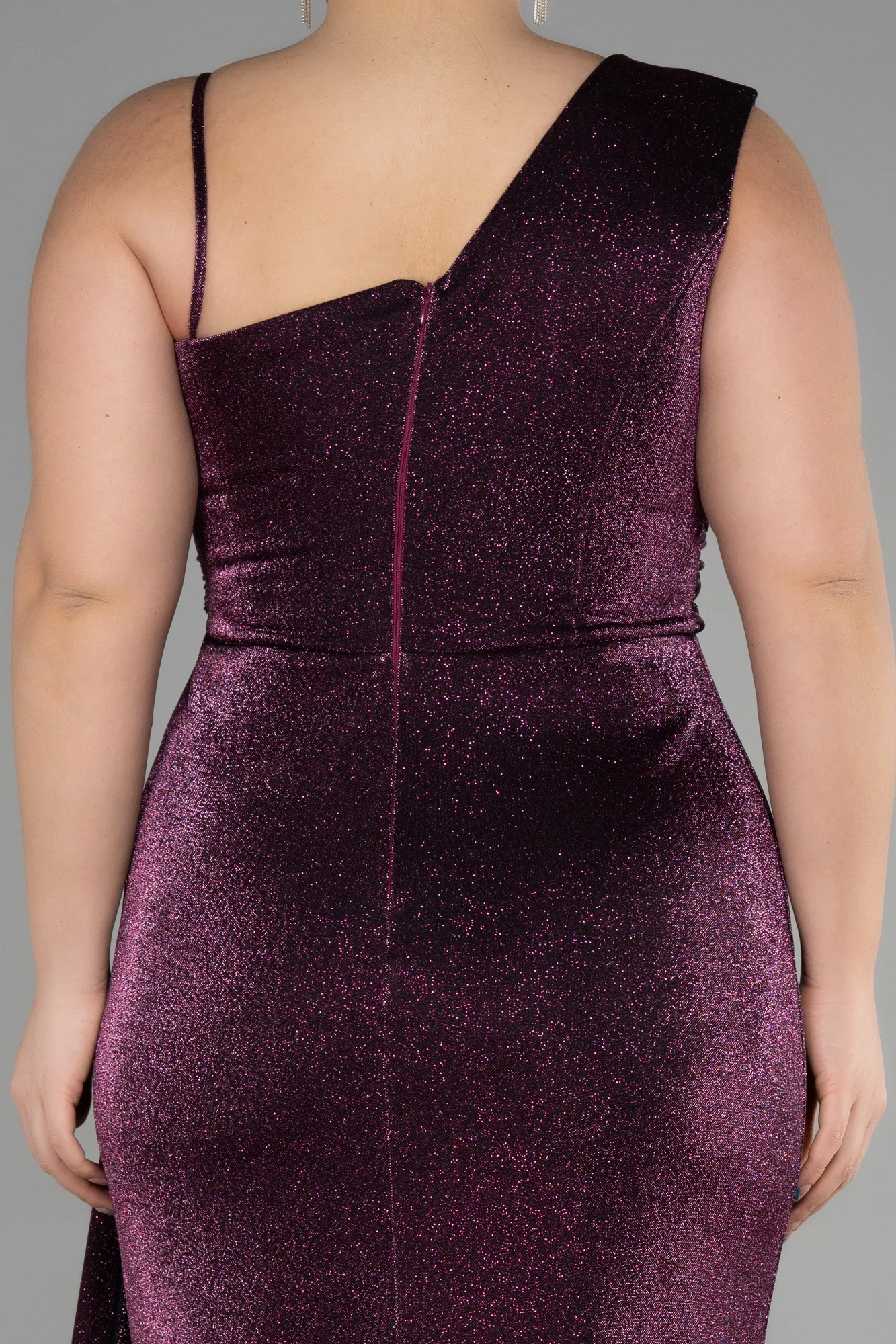 Plum-Long Formal Plus Size Dress ABU3639
