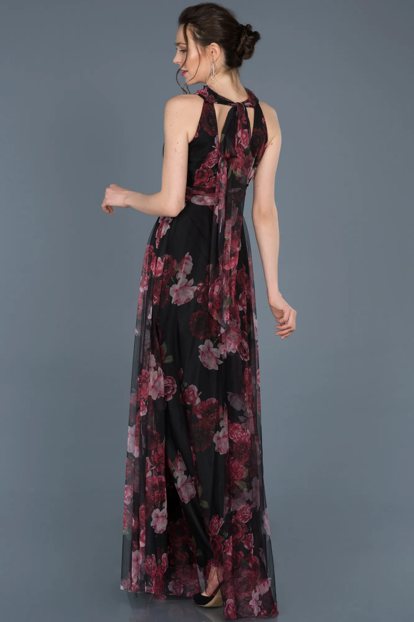 Plum-Long Invitation Dress ABU674