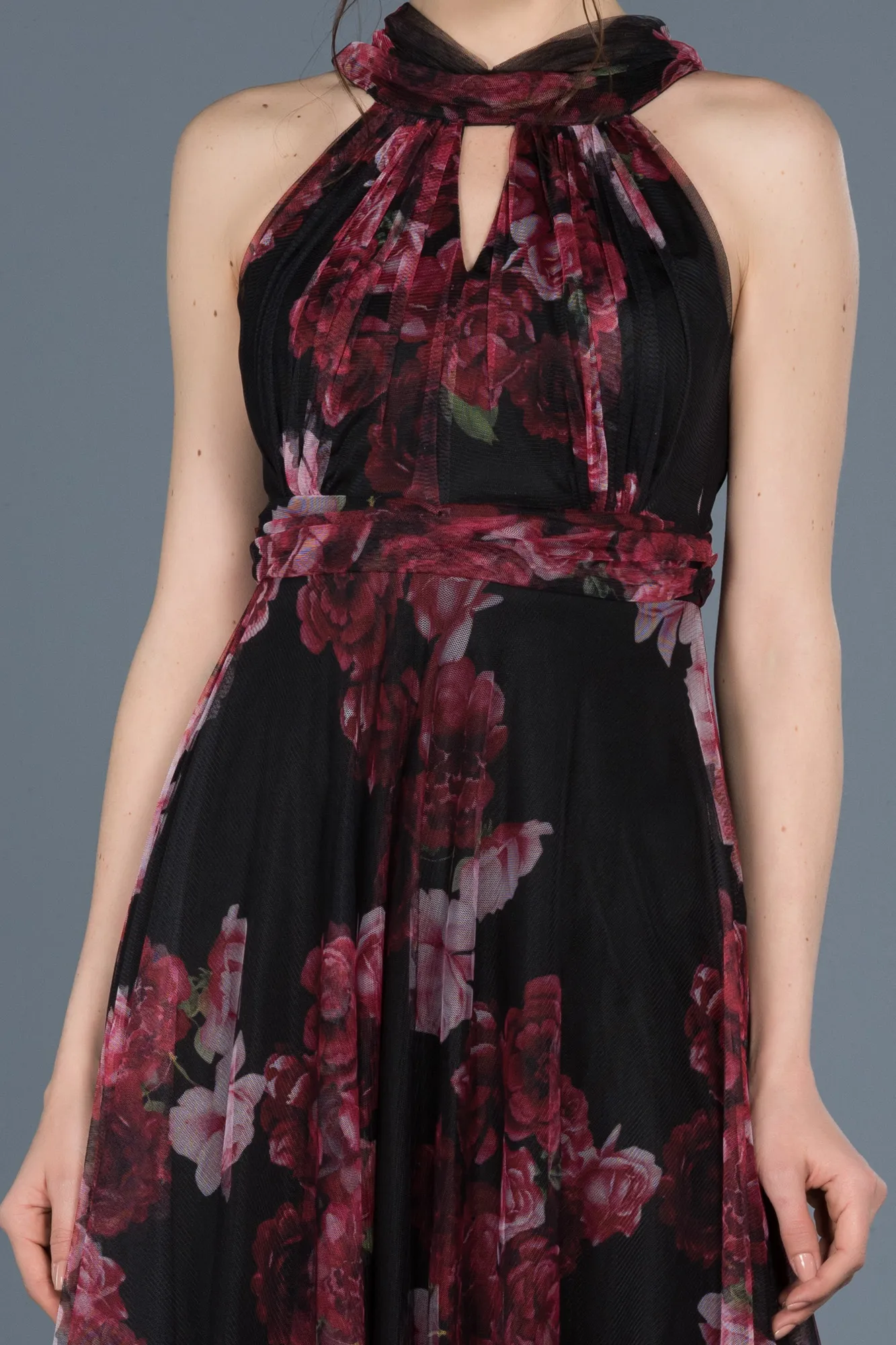 Plum-Long Invitation Dress ABU674