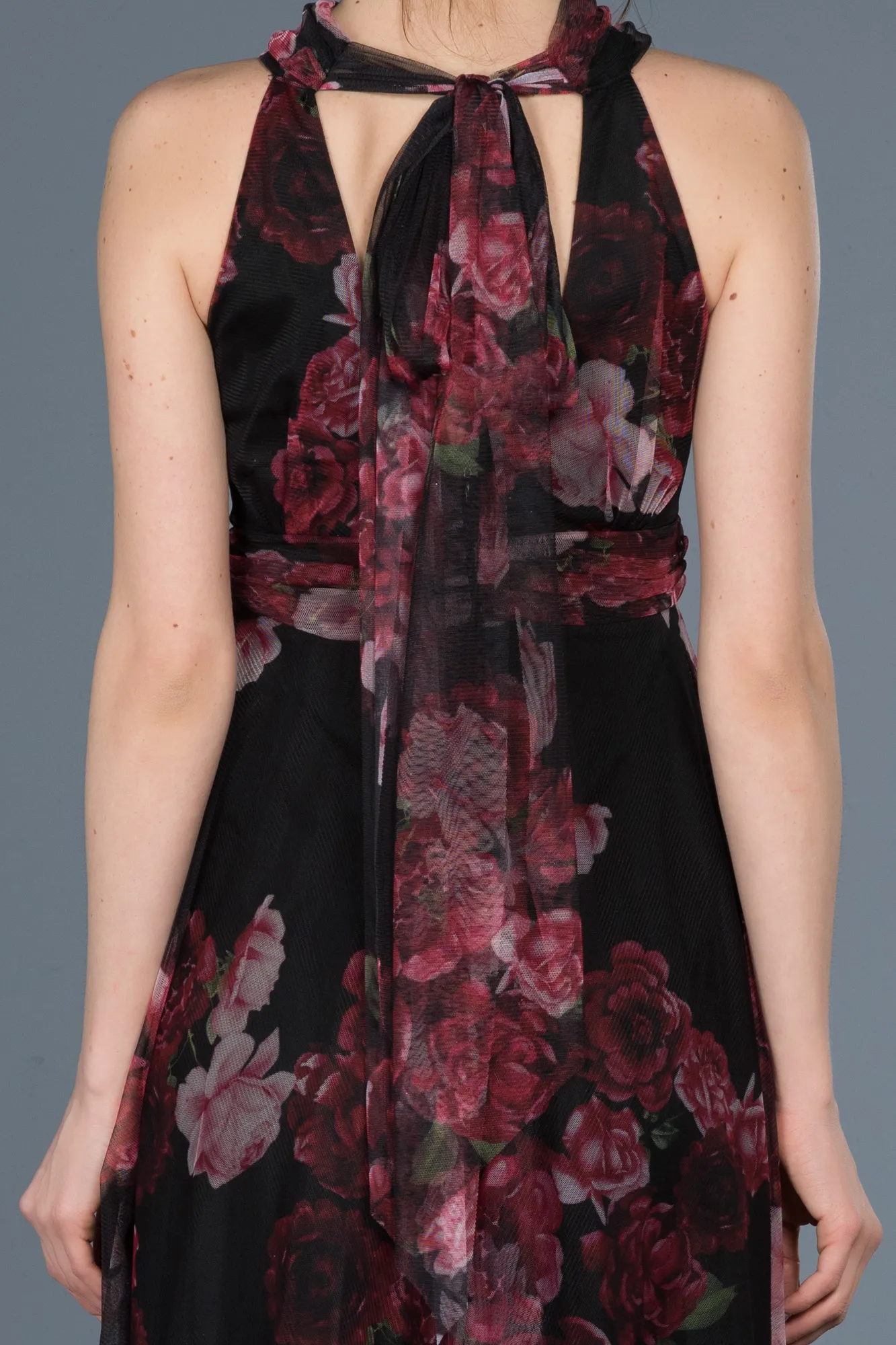 Plum-Long Invitation Dress ABU674