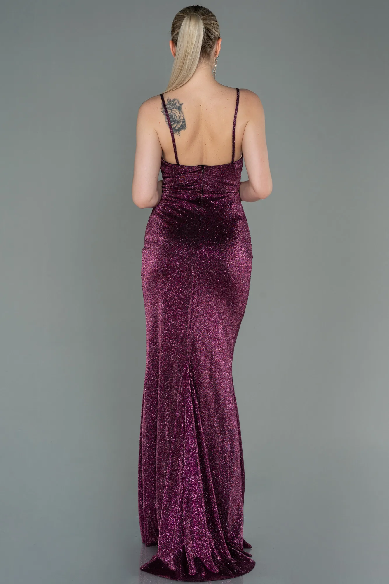 Plum-Long Prom Gown ABU3182