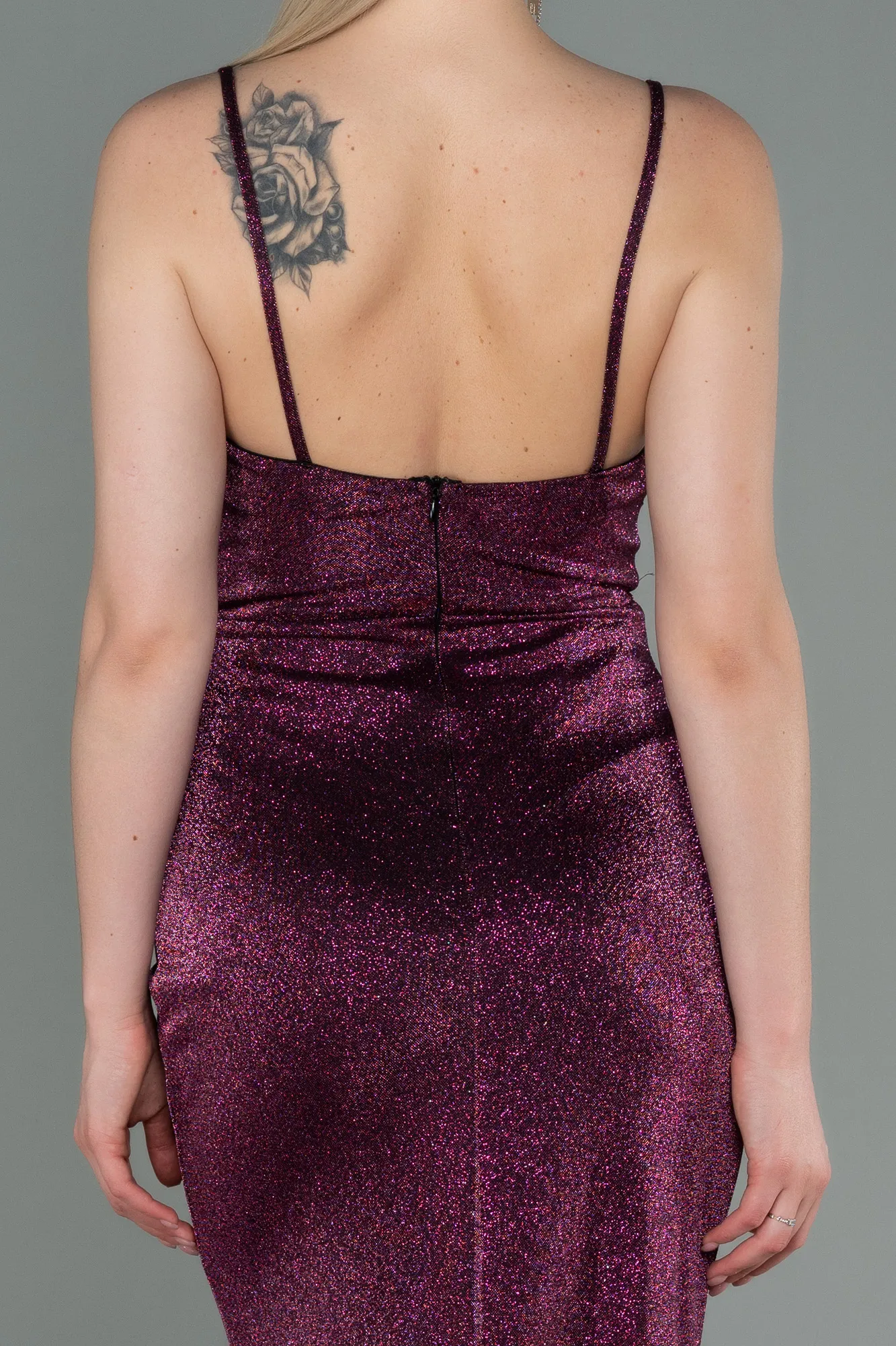 Plum-Long Prom Gown ABU3182