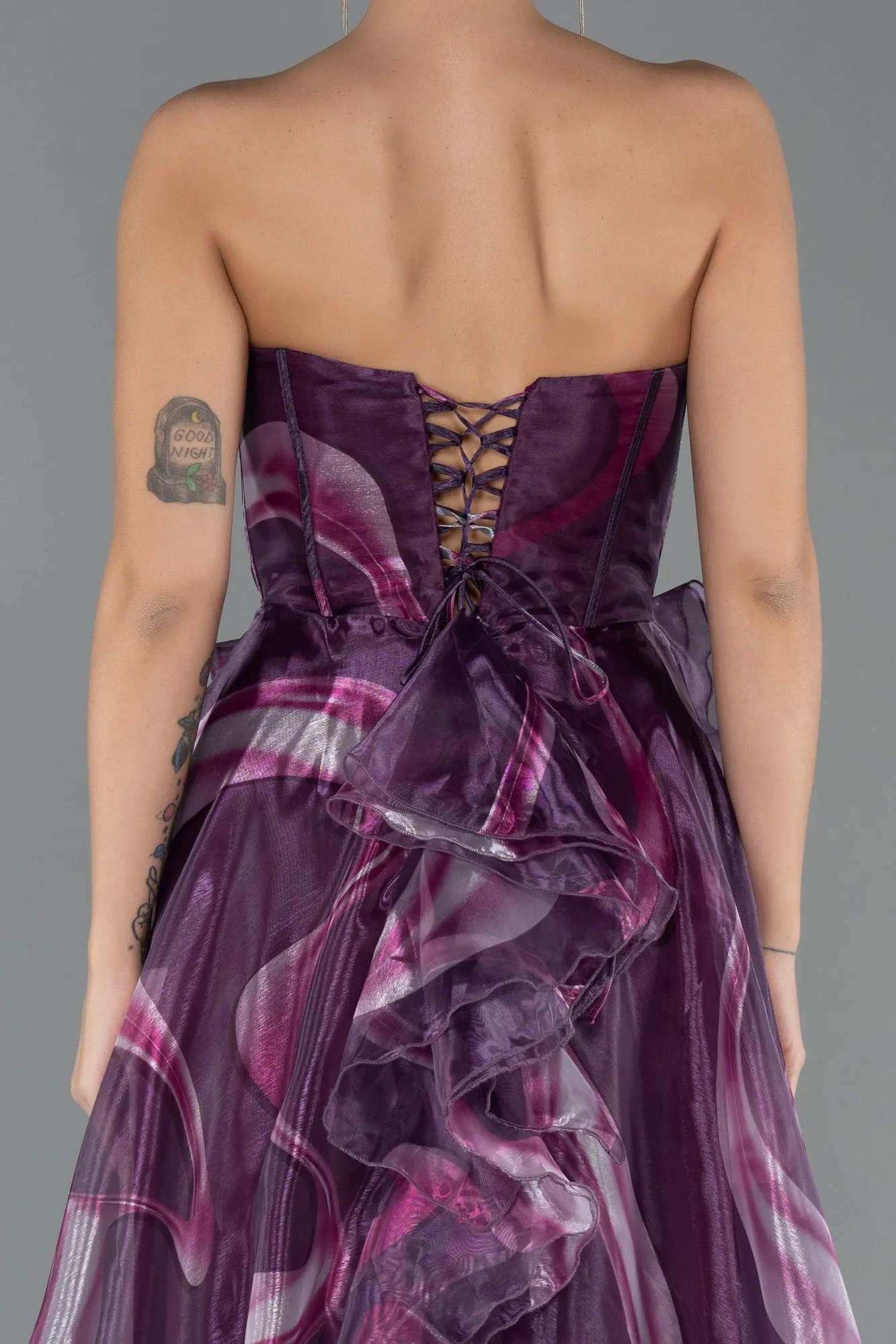 Plum-Long Prom Gown ABU5441