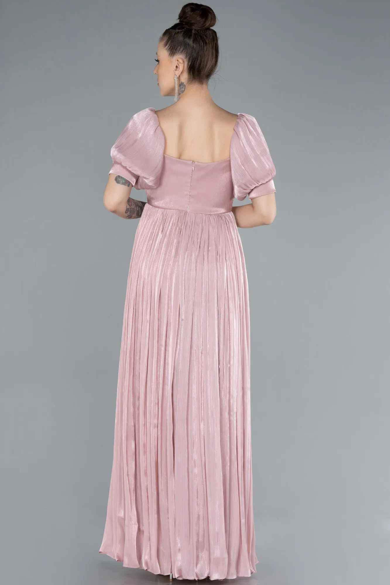 Powder Color-Long Chiffon Prom Gown ABU4657