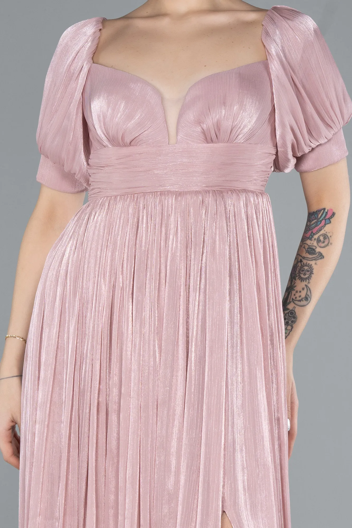 Powder Color-Long Chiffon Prom Gown ABU4657