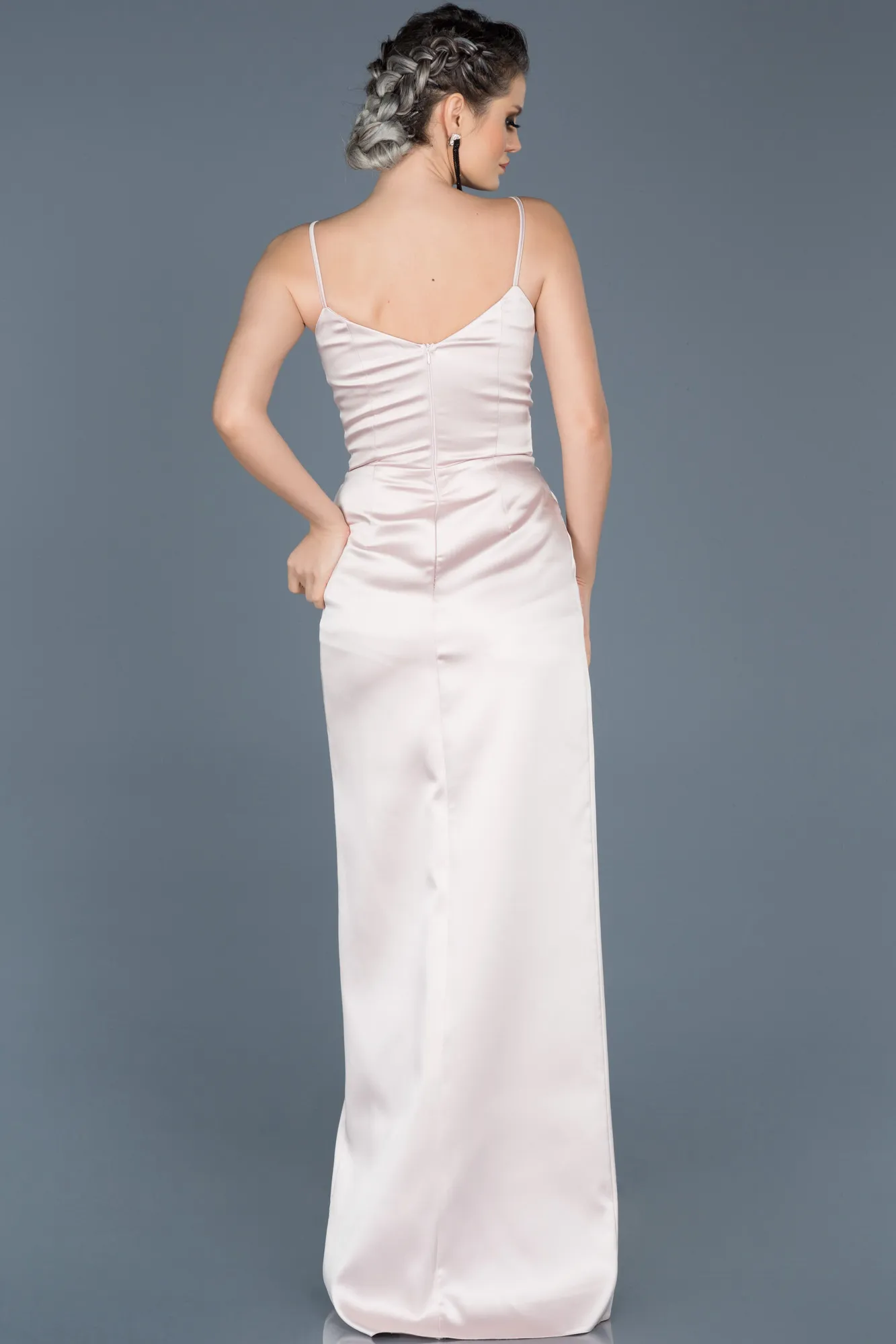 Powder Color-Long Engagement Dress ABU564