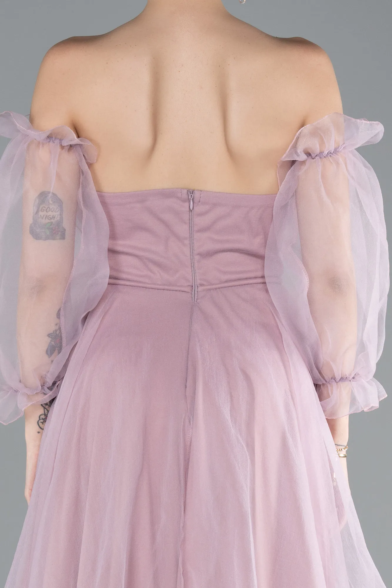 Powder Color-Long Evening Dress ABU2076