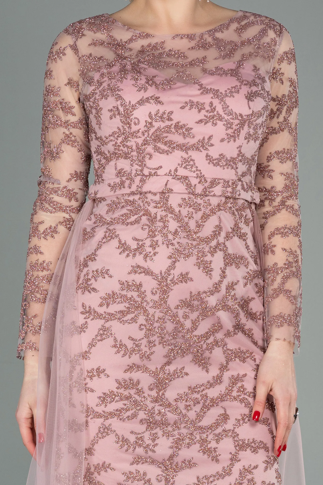 Powder Color-Long Evening Dress ABU2237