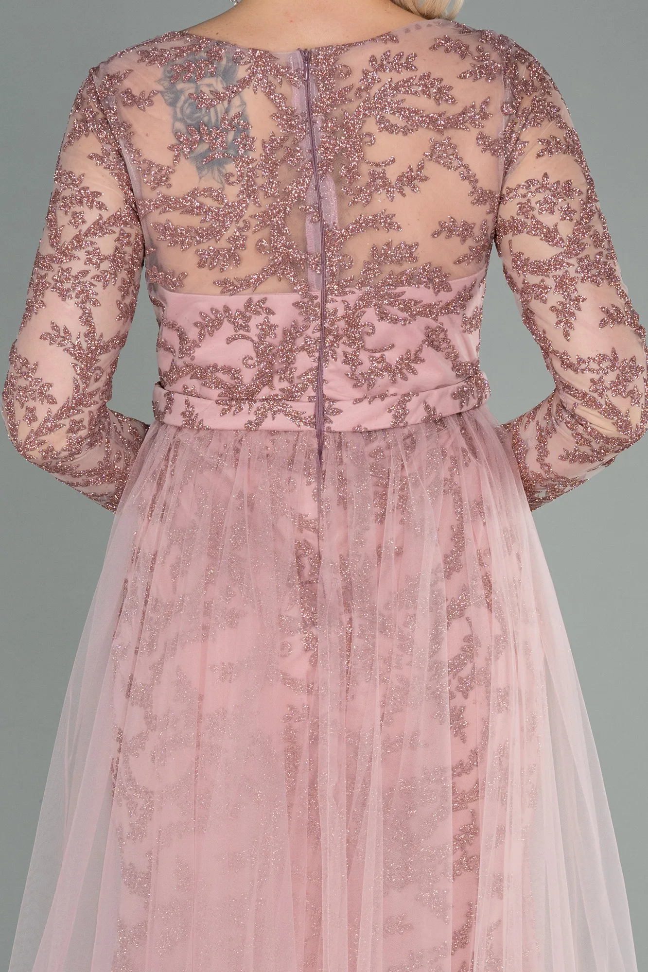 Powder Color-Long Evening Dress ABU2237