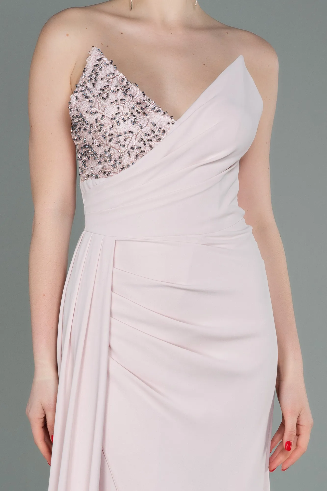 Powder Color-Long Evening Dress ABU3069