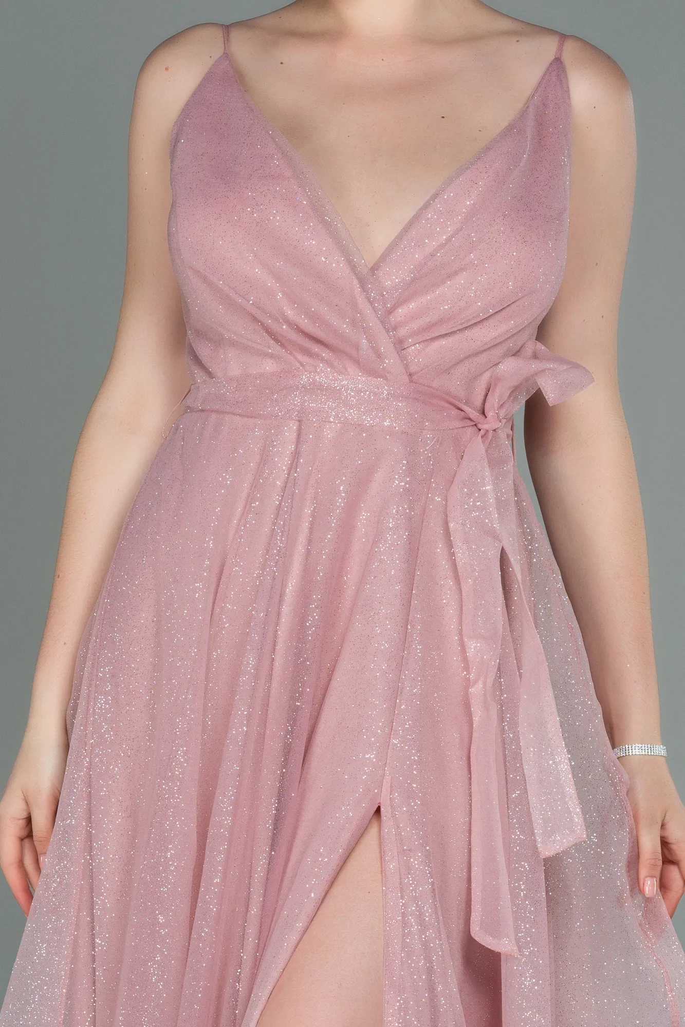 Powder Color-Long Evening Dress ABU3070