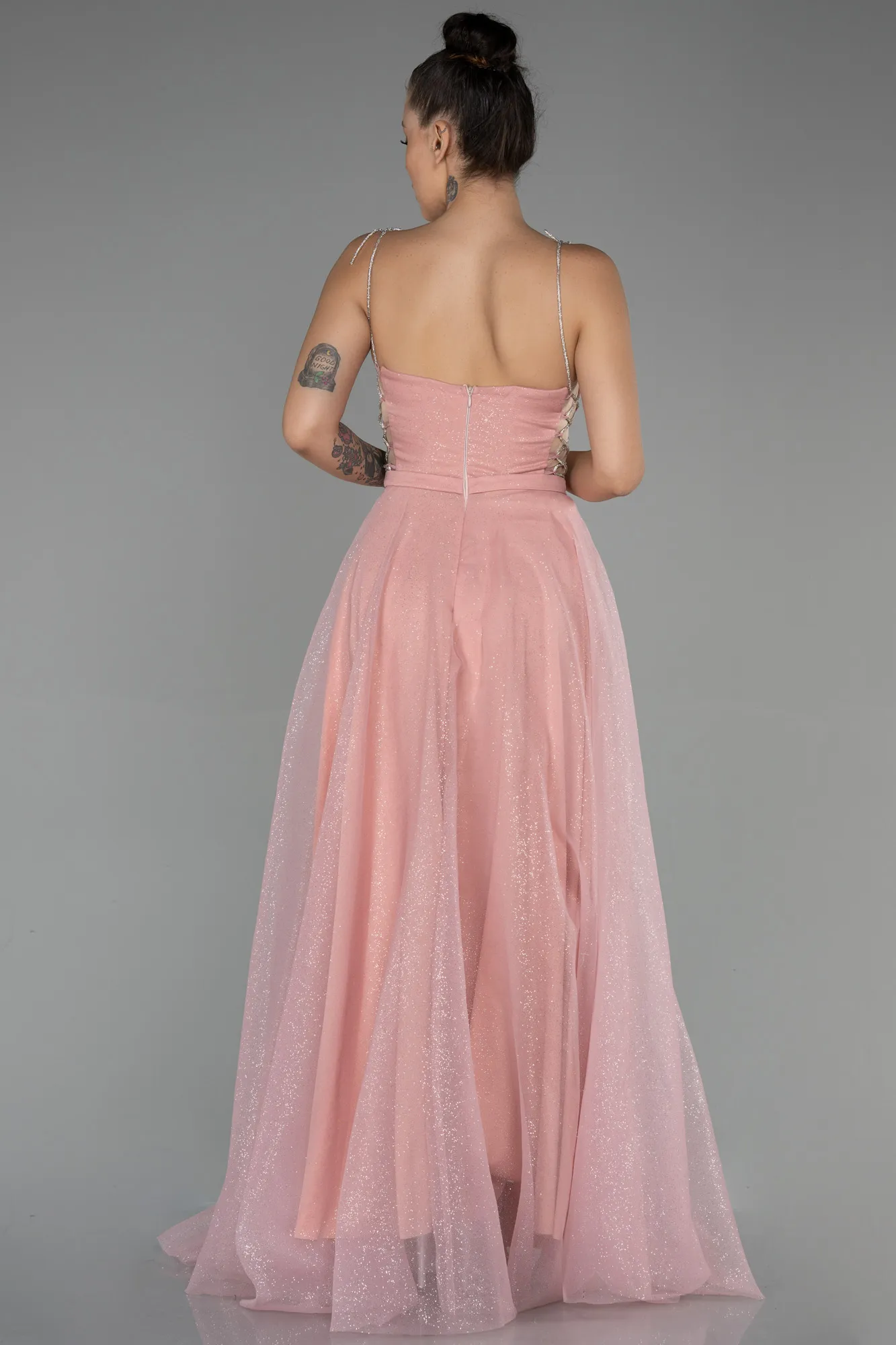 Powder Color-Long Evening Dress ABU3311