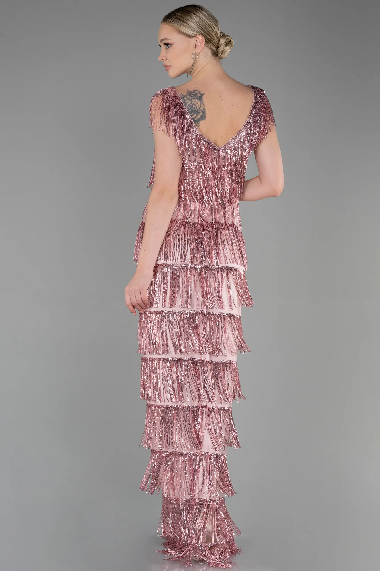 Powder Color-Long Evening Dress ABU3319