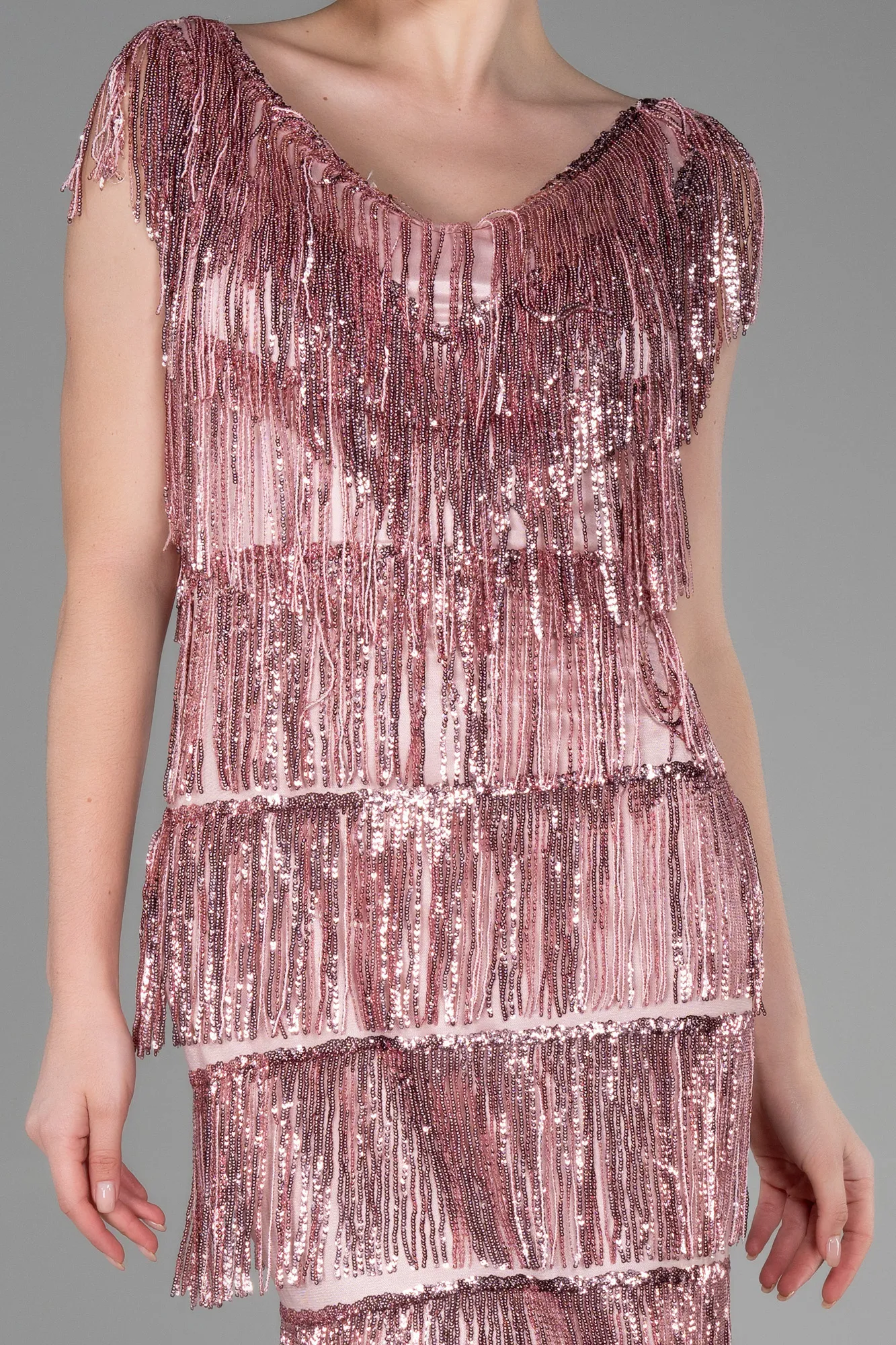 Powder Color-Long Evening Dress ABU3319