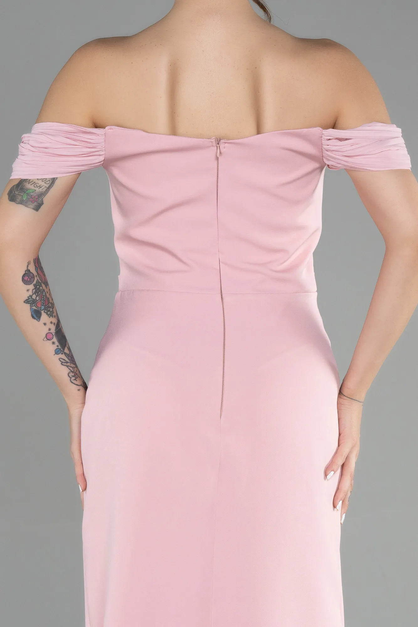 Powder Color-Long Evening Dress ABU3471