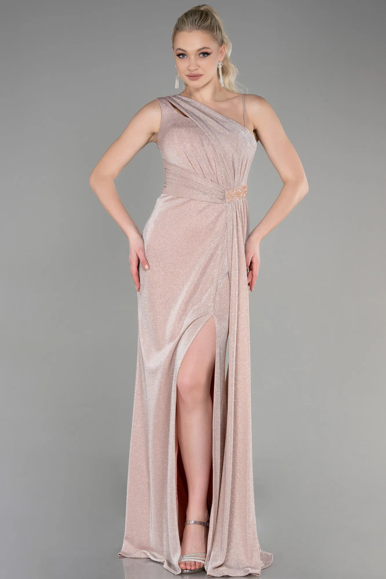 Powder Color-Long Evening Dress ABU3637
