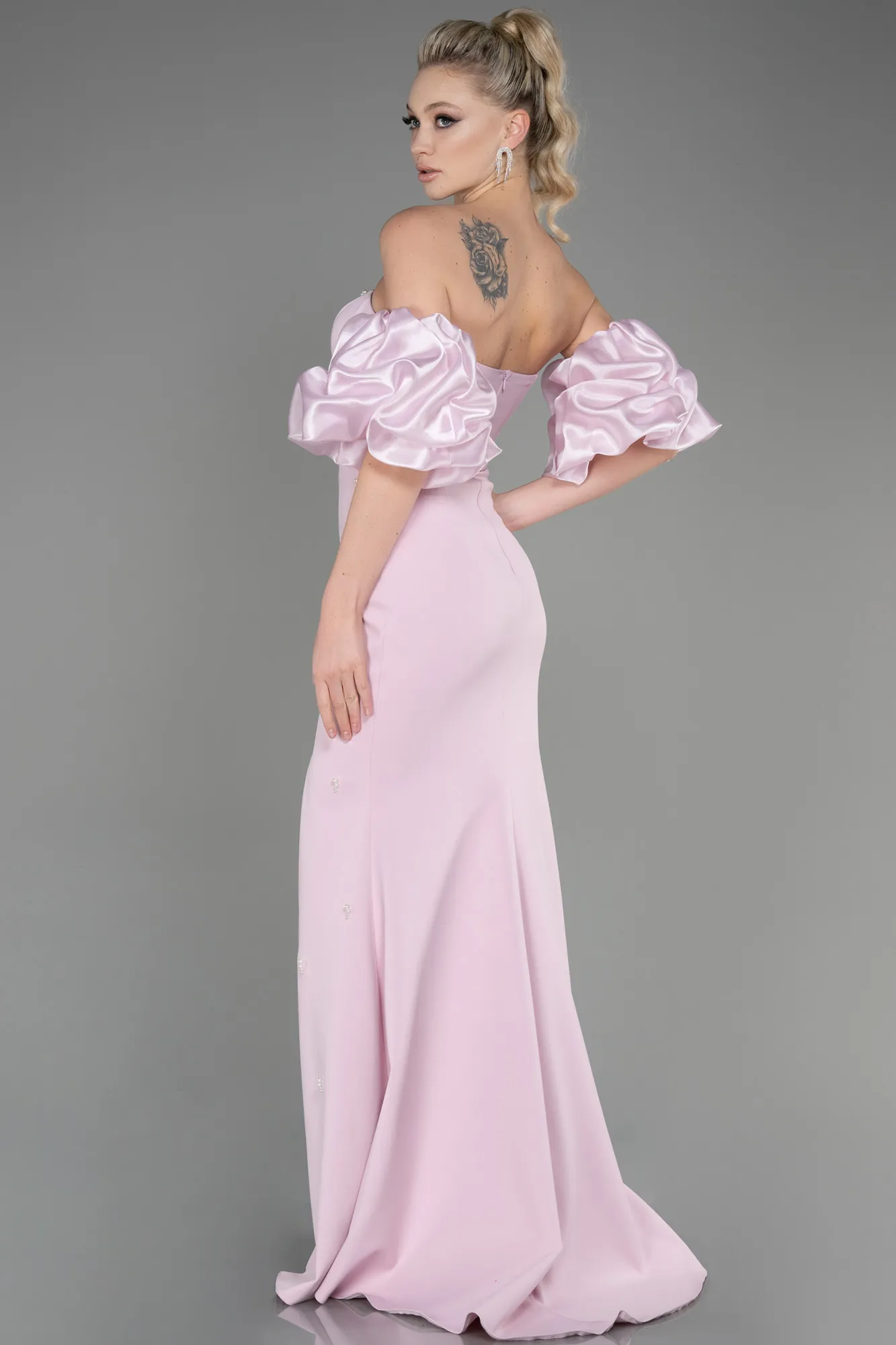 Powder Color-Long Evening Dress ABU3659