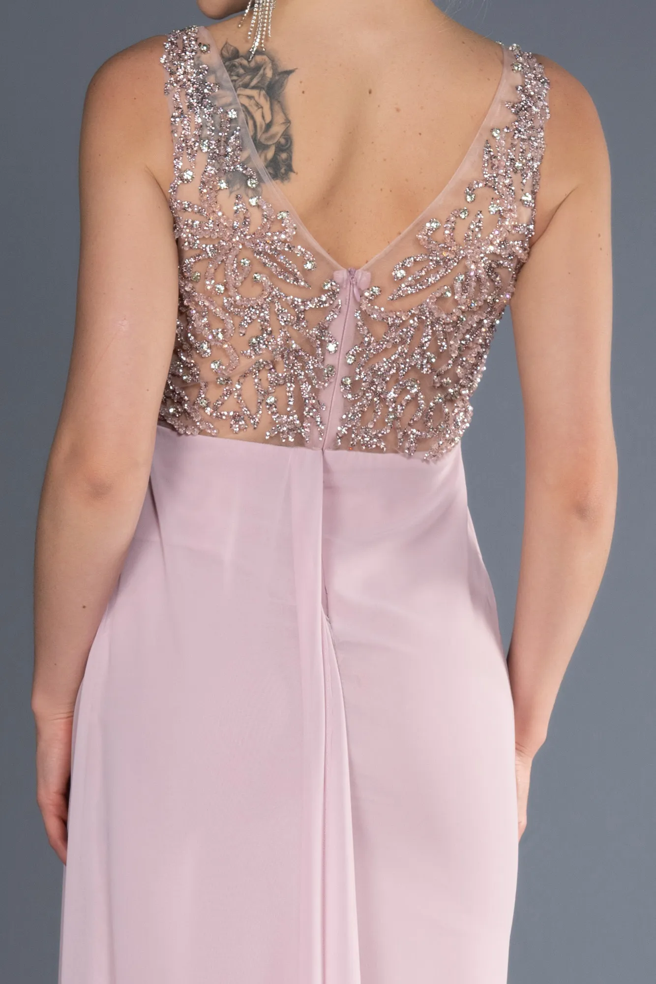 Powder Color-Long Evening Dress ABU3668