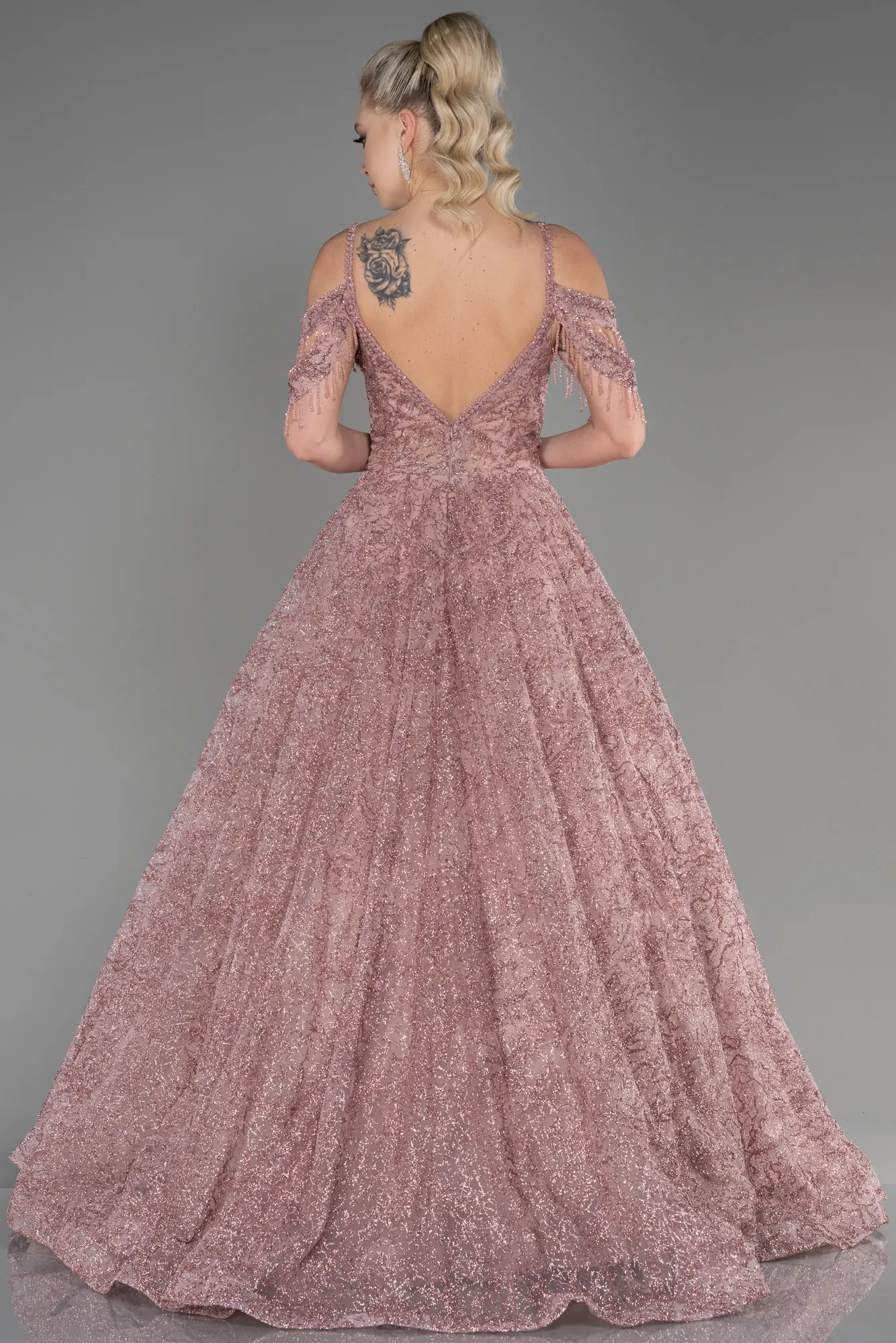 Powder Color-Long Evening Dress ABU3708