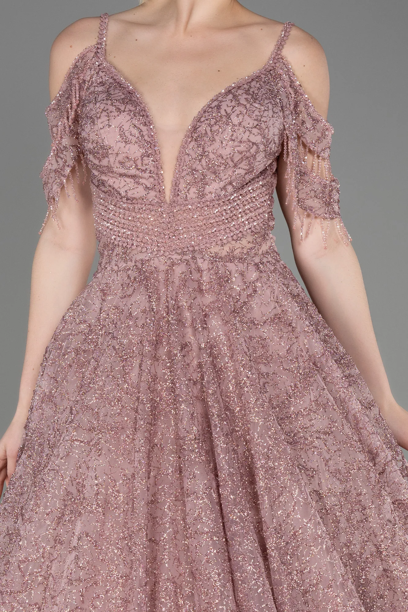 Powder Color-Long Evening Dress ABU3708