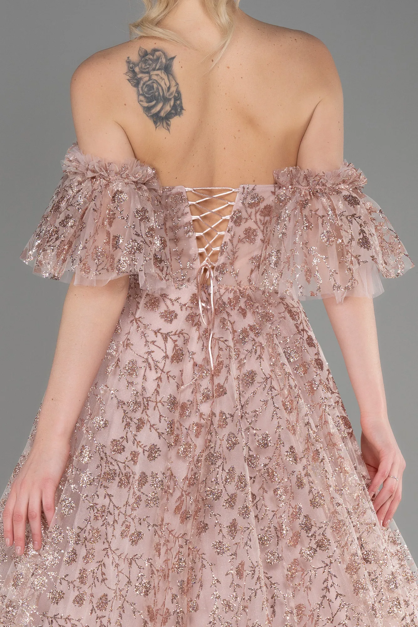 Powder Color-Long Evening Dress ABU3715