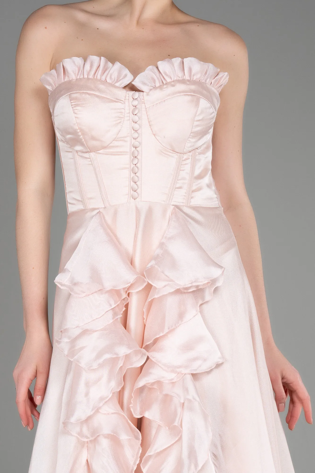 Powder Color-Long Evening Dress ABU3720