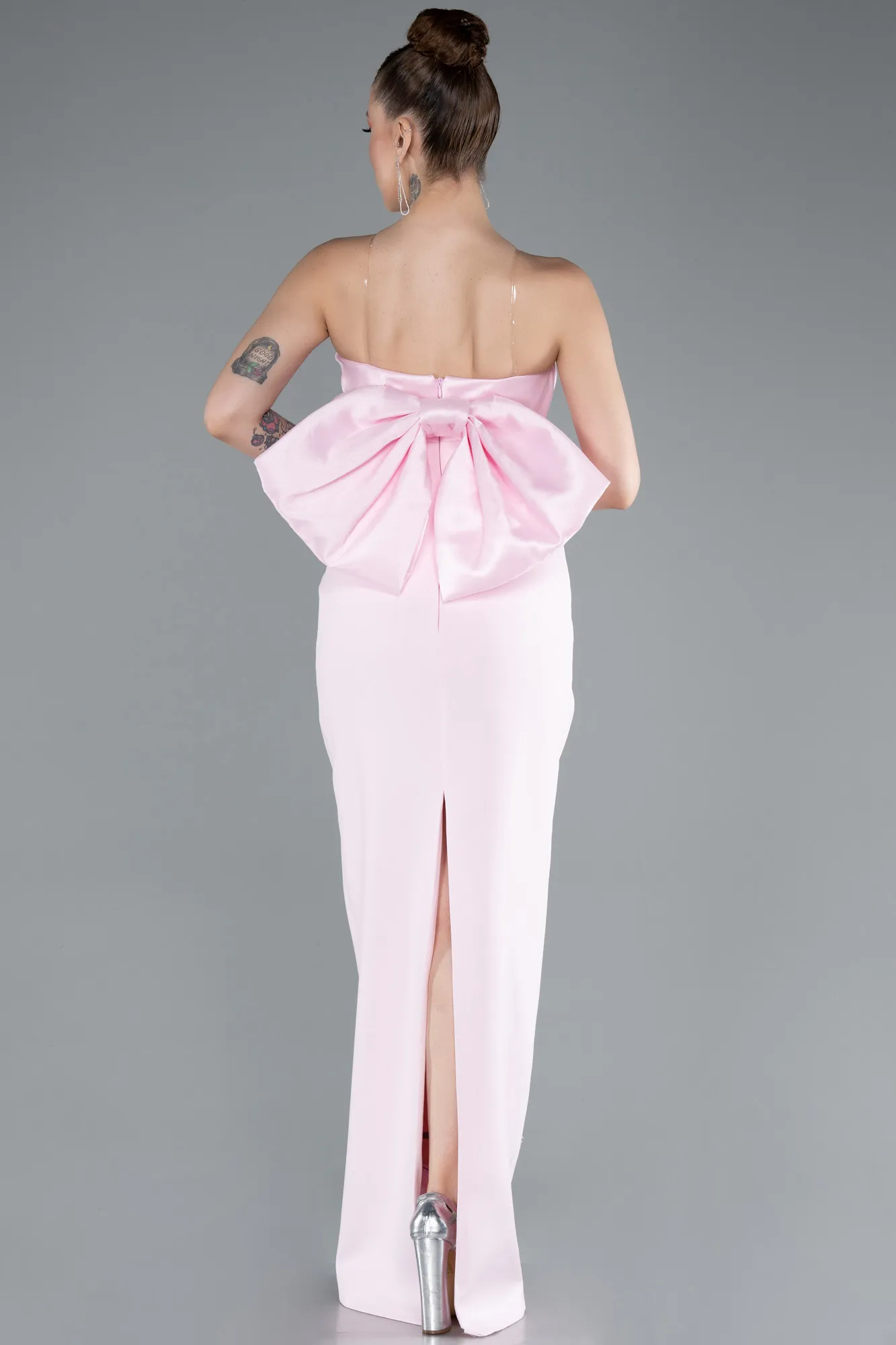 Powder Color-Long Evening Dress ABU4716