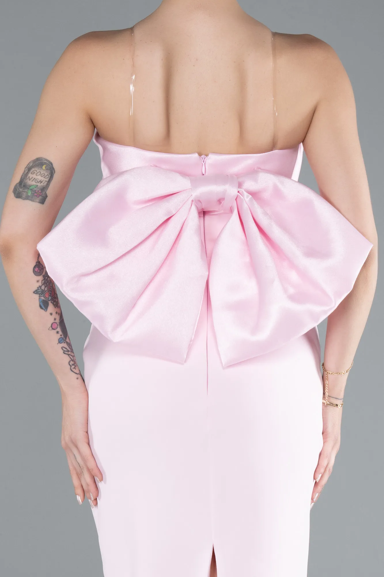 Powder Color-Long Evening Dress ABU4716