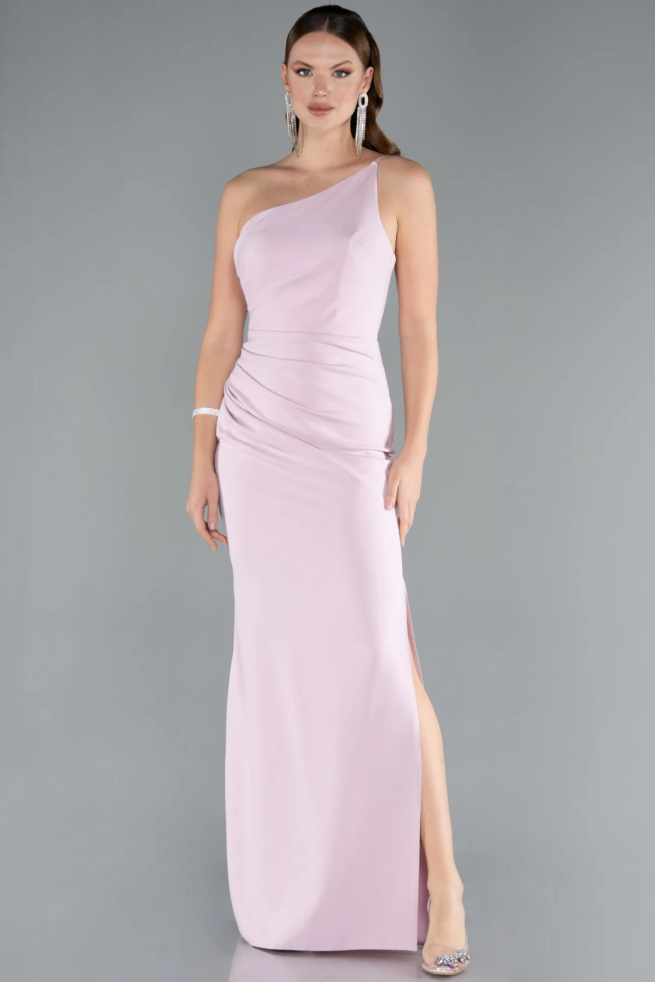 Powder Color-Long Evening Dress ABU4891