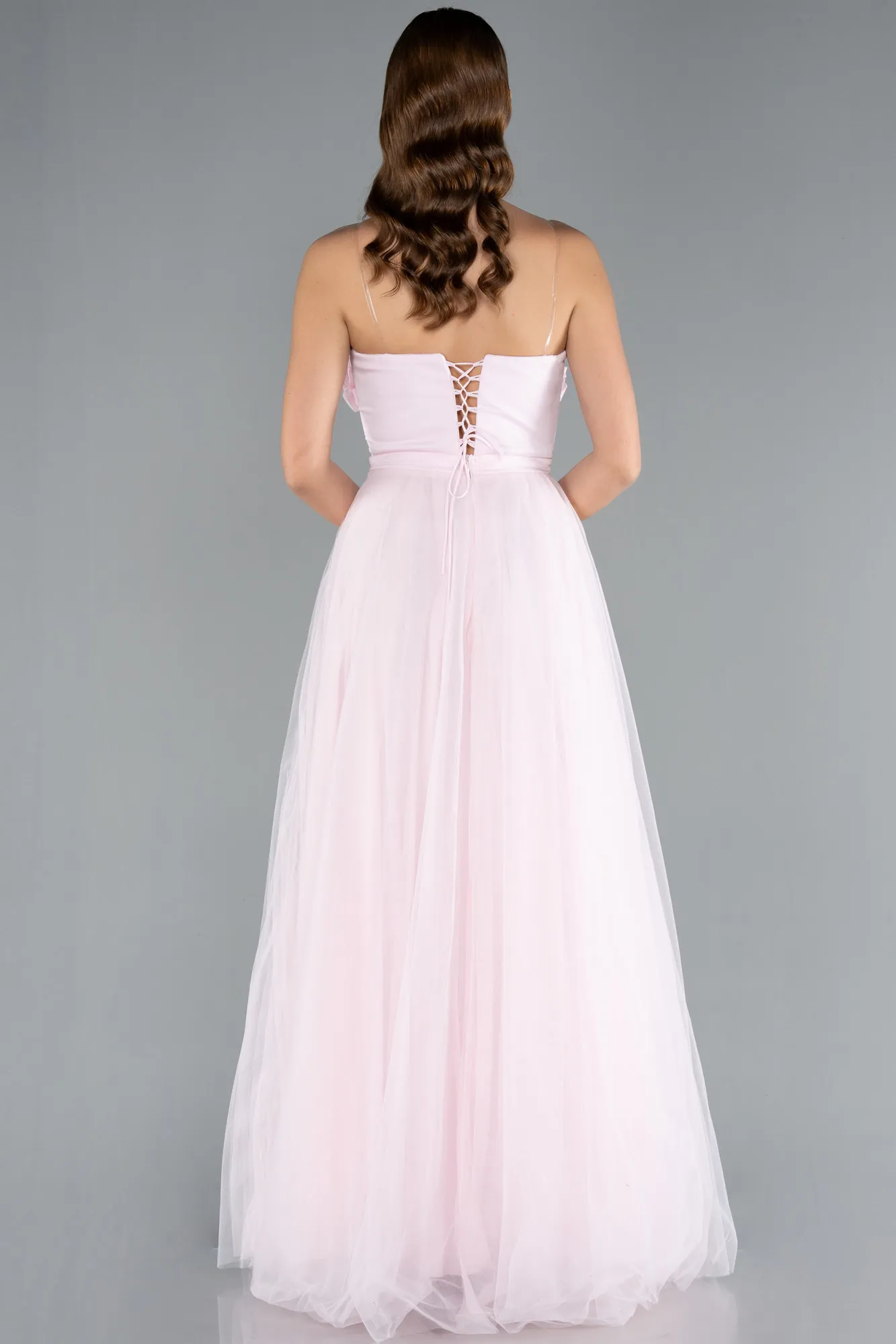 Powder Color-Long Evening Dress ABU4905