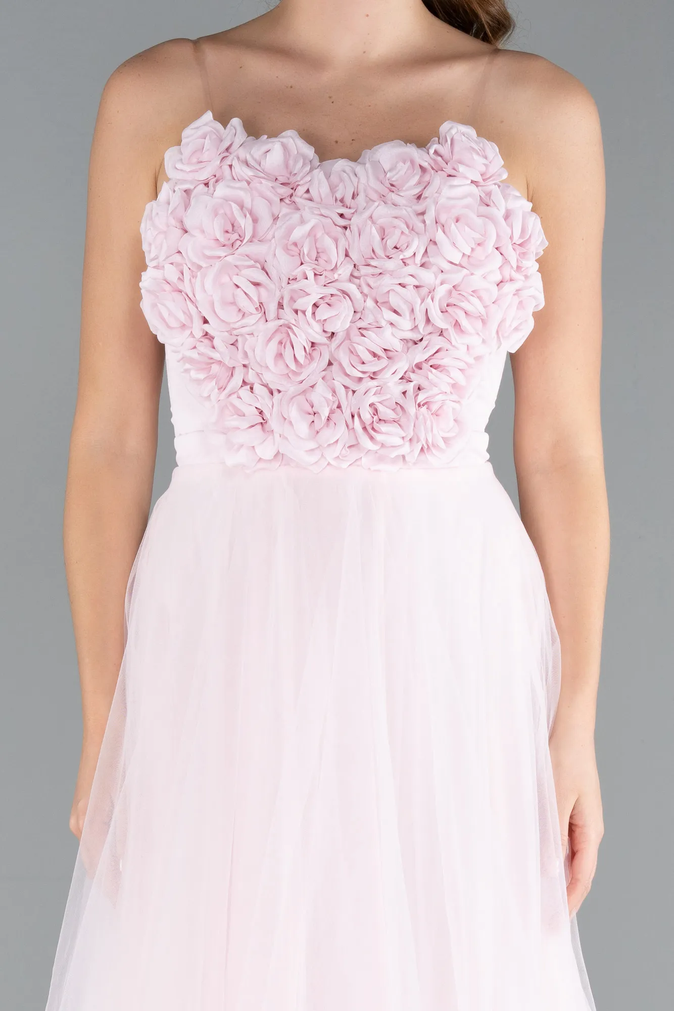 Powder Color-Long Evening Dress ABU4905