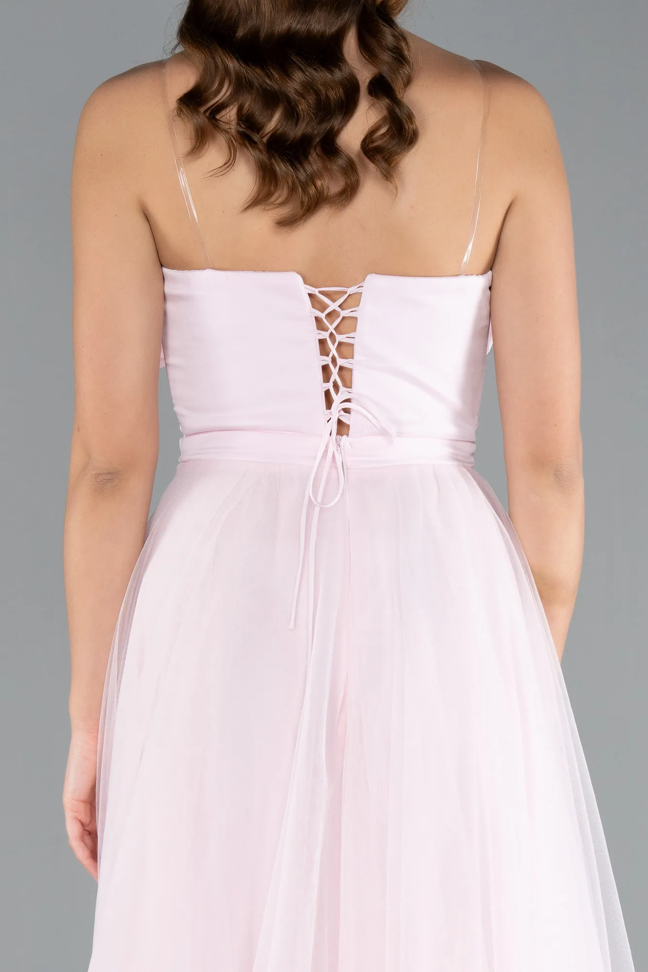 Powder Color-Long Evening Dress ABU4905