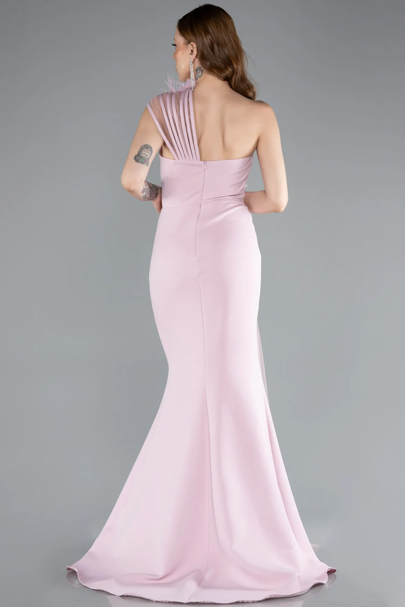 Powder Color-Long Evening Dress ABU4969