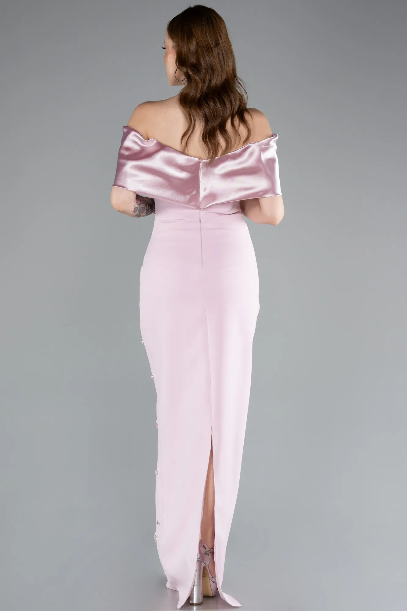 Powder Color-Long Evening Dress ABU4973
