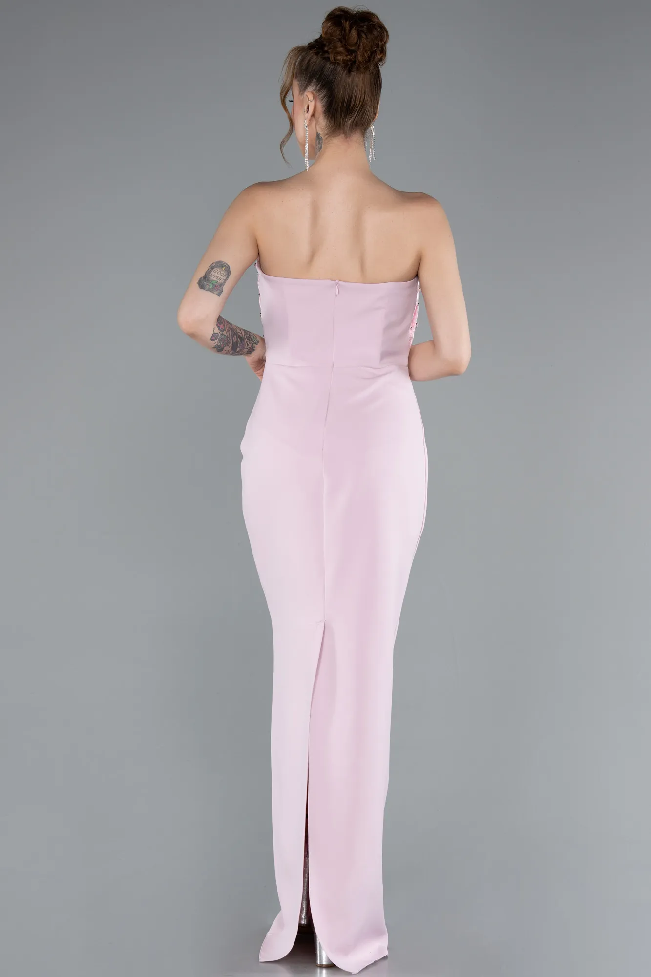 Powder Color-Long Evening Dress ABU4988