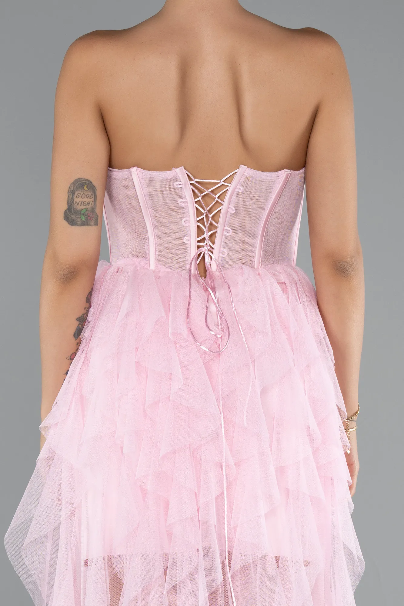 Powder Color-Long Evening Dress ABU5071