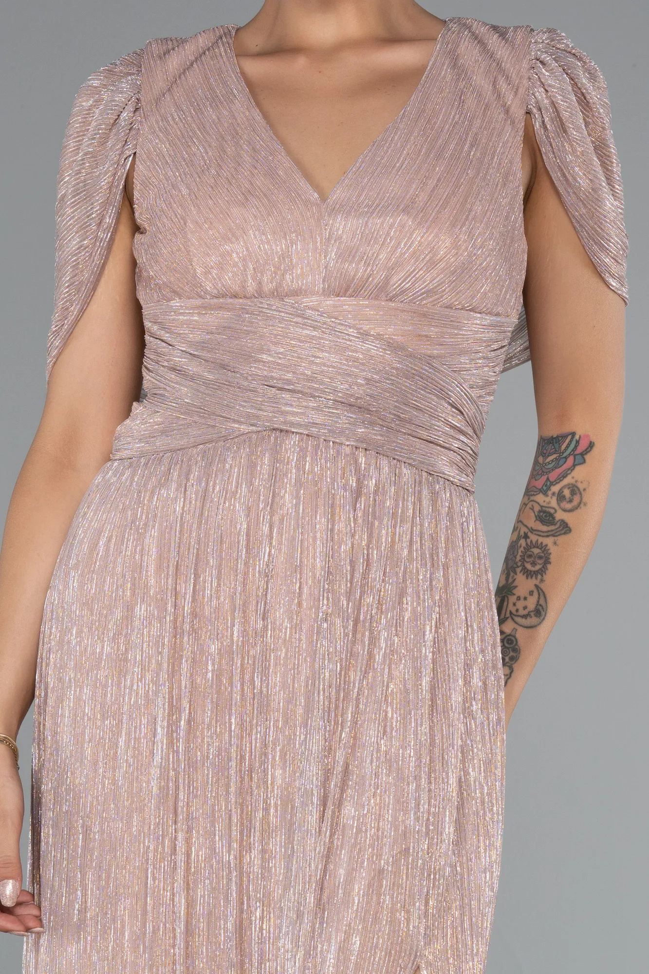 Powder Color-Long Evening Dress ABU5098