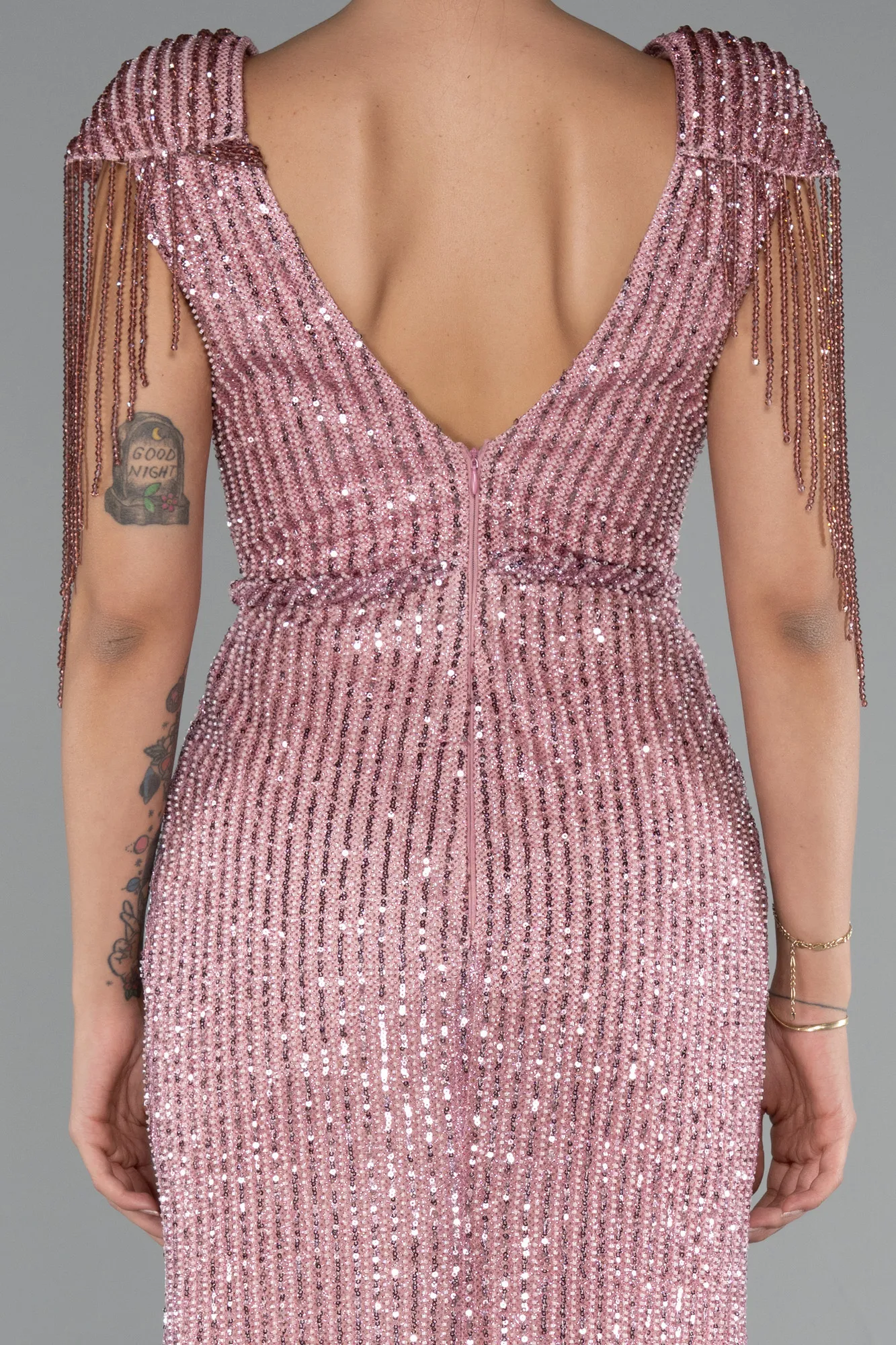 Powder Color-Long Evening Dress ABU5132