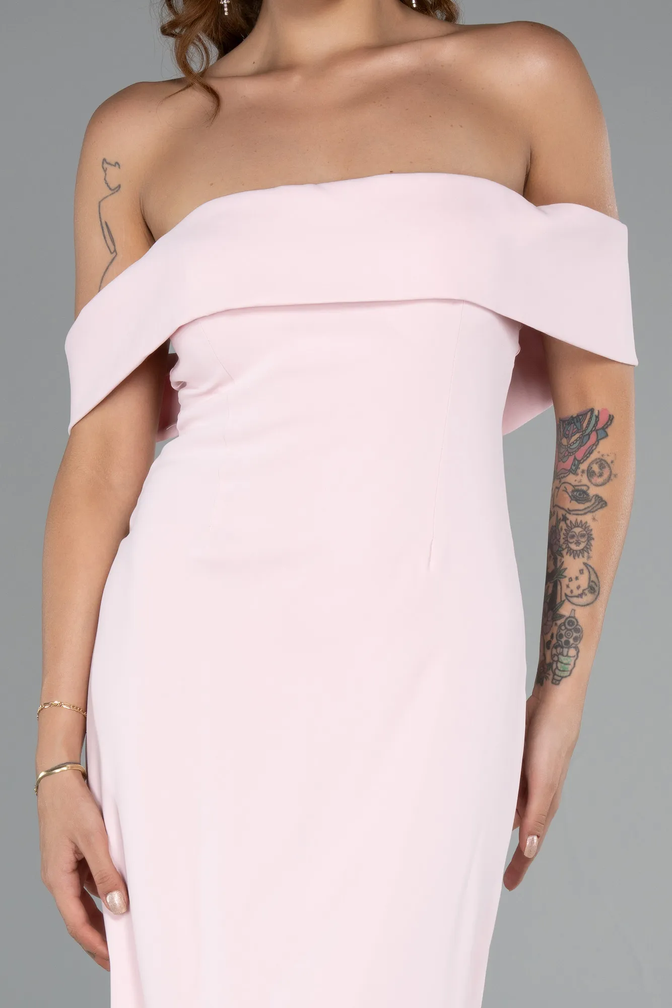 Powder Color-Long Evening Dress ABU5173