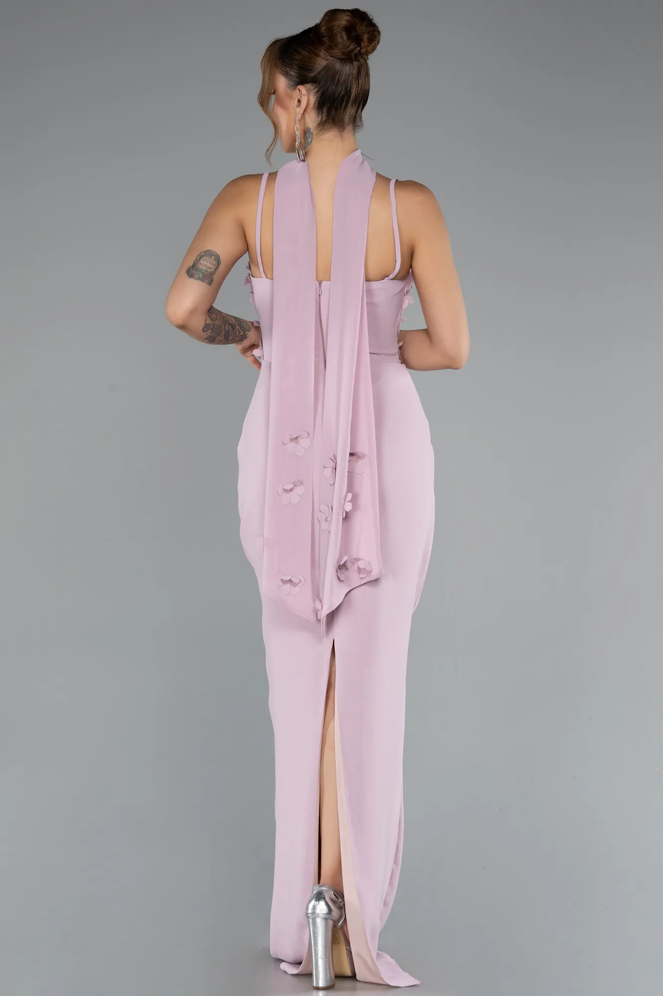 Powder Color-Long Evening Dress ABU5181