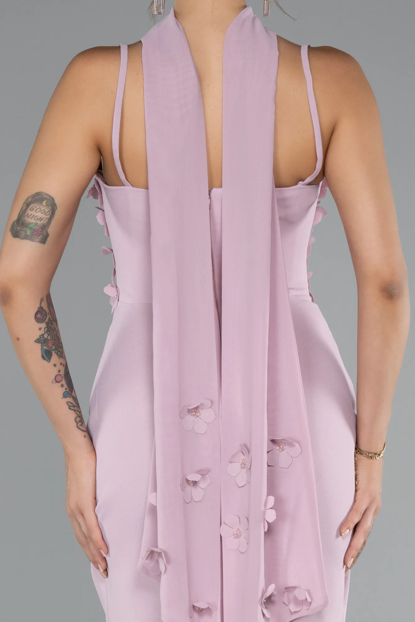 Powder Color-Long Evening Dress ABU5181