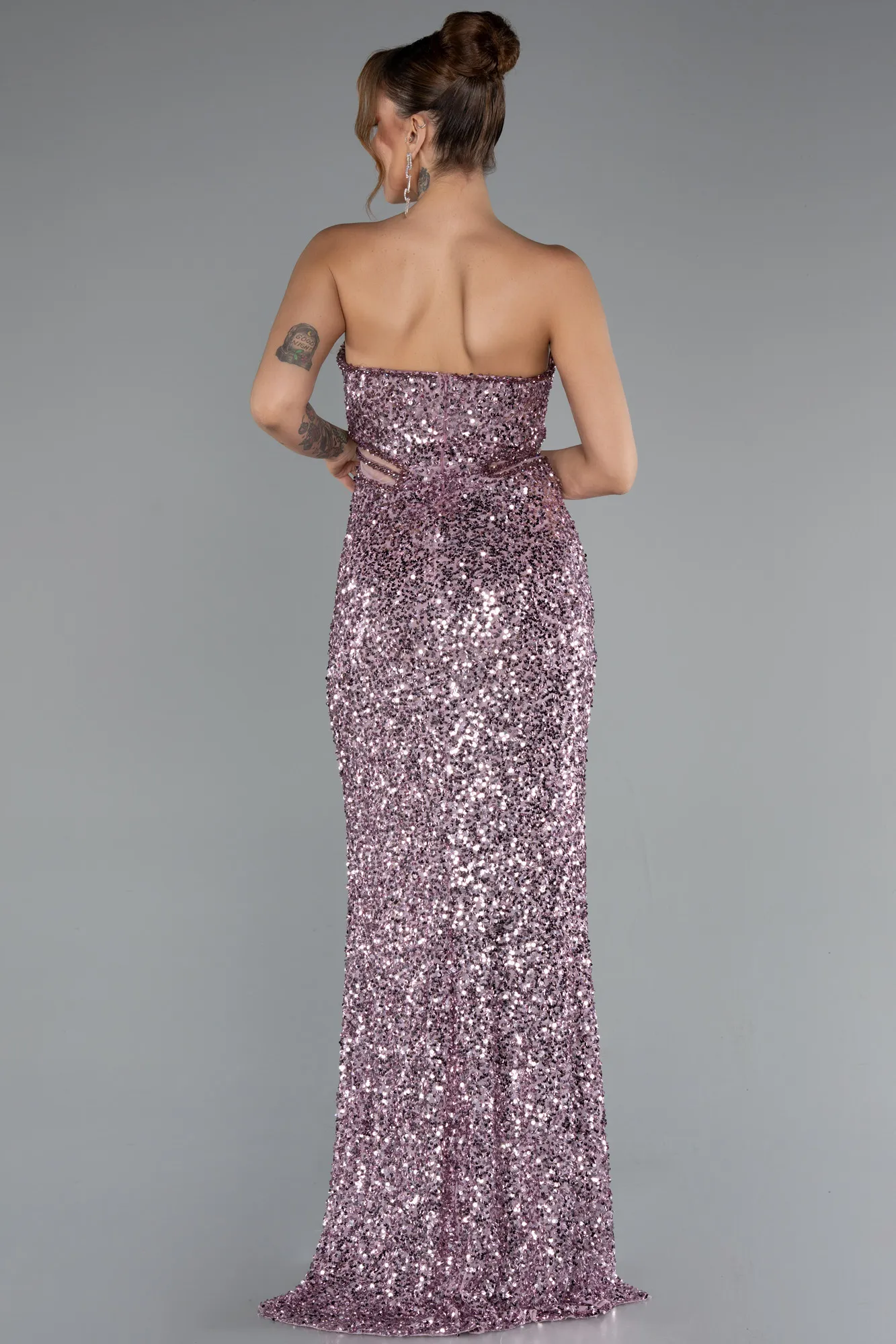 Powder Color-Long Evening Dress ABU5185