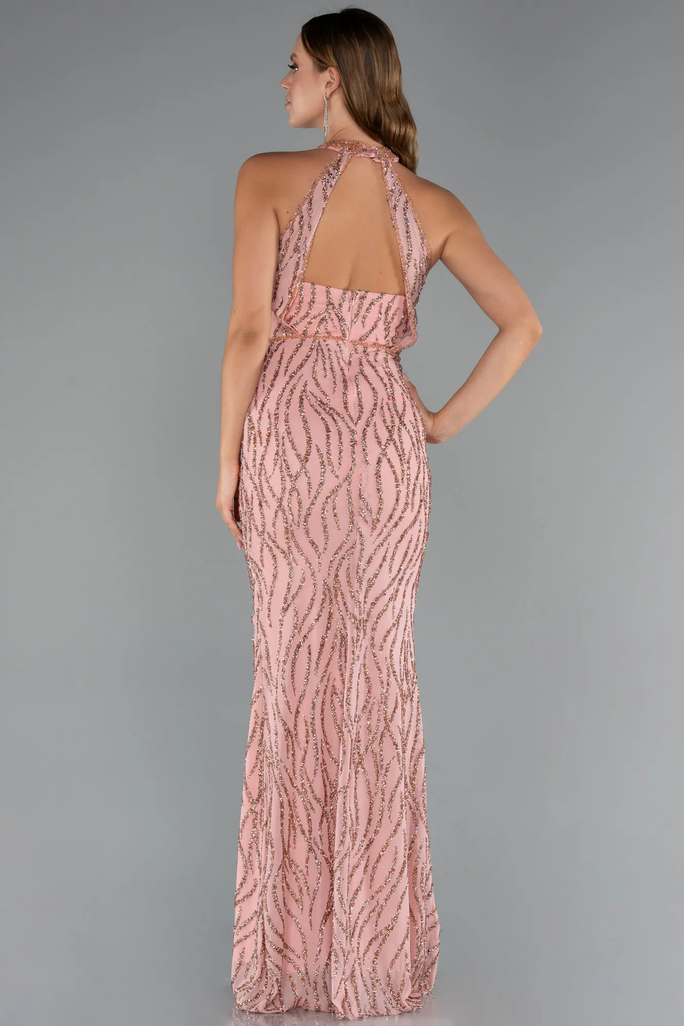 Powder Color-Long Evening Dress ABU5213