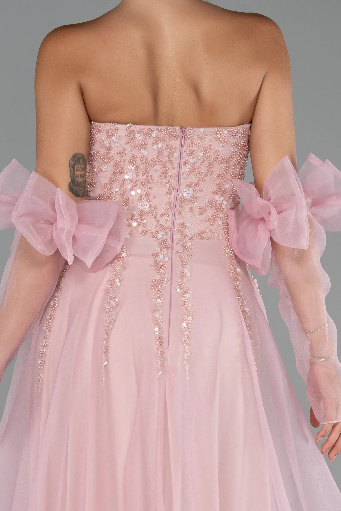 Powder Color-Long Evening Dress ABU5291