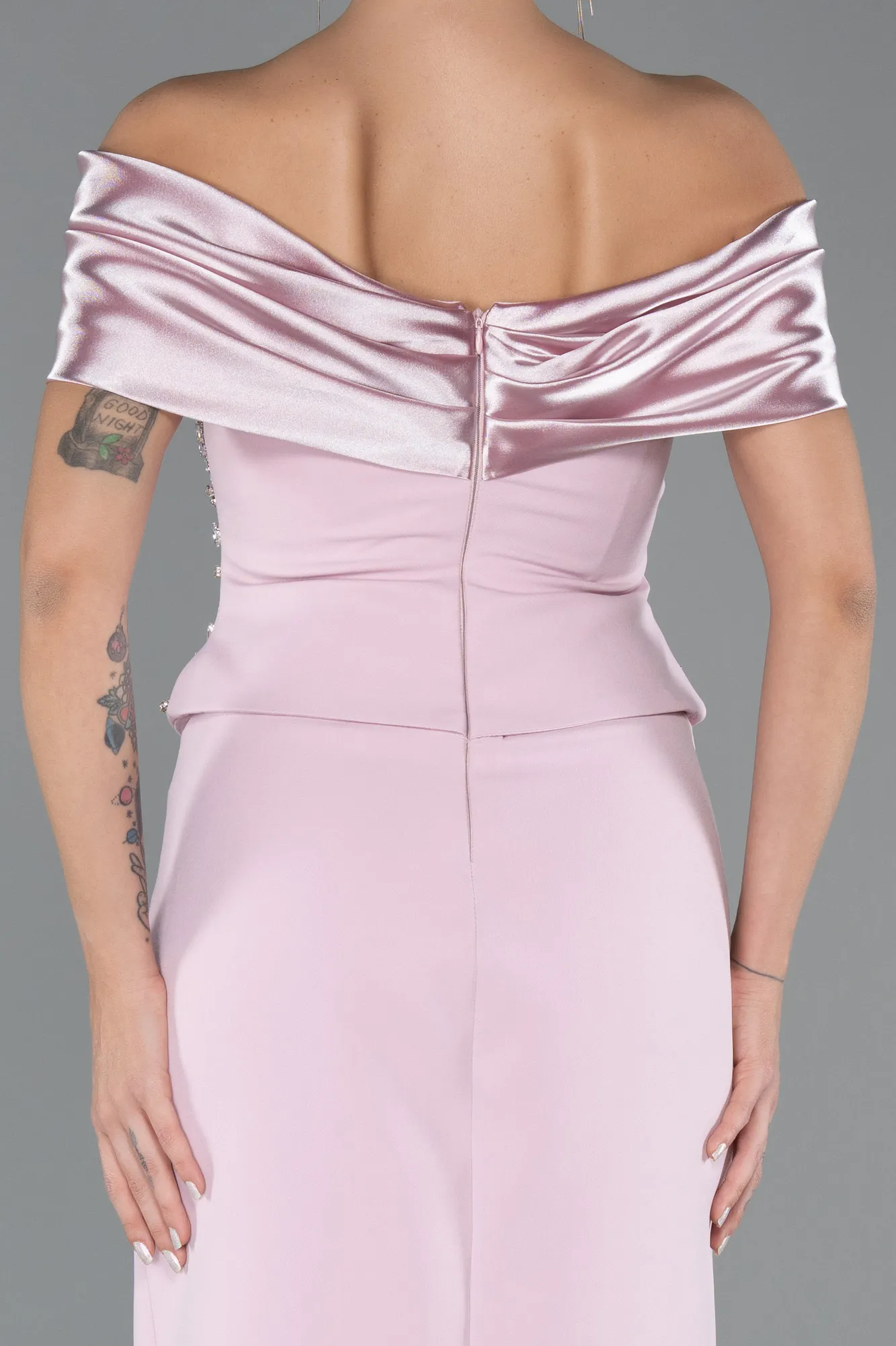 Powder Color-Long Evening Dress ABU5440